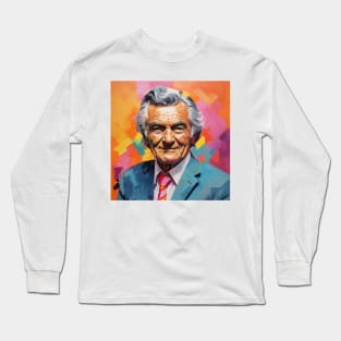 Bob Hawke Pop Art 1 Long Sleeve T-Shirt